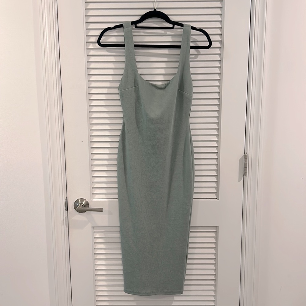 Sage Midi Green Dress